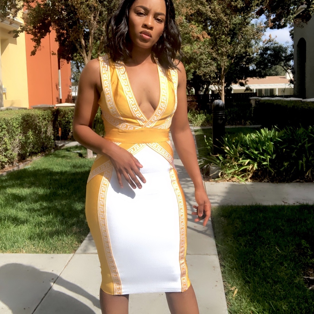 Criss Cross Open Back Dress